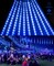 Christmas Lights Outdoor,20 inch 10 Tubes 540 LED Meteor Shower Lights Falling Rain Drop Lights Icicle Snow Cascading Xmas Lights for Tree Wedding Party Garden Holiday Decoration,Blue
